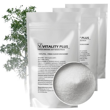FIŃSKI KSYLITOL Cukier Brzozowy 3kg Zestaw Naturalny Czysty Zamiennik cukru