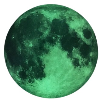 Naklejka Fluorescencyjna Świecący Księżyc 20 cm
