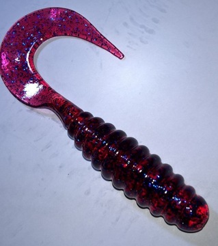 Manns Twister 5,5cm Przeźr. czerwony z niebies. br