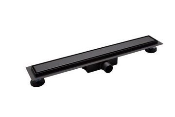 ODPŁYW LINIOWY CZARNY 50CM STAL NIERDZEWNA NISKI