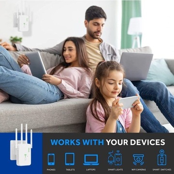 Усилитель сигнала Wi-Fi Сеть 5 ГГц СИЛЬНЫЙ РЕГУЛЯТОР Wi-Fi 1200 Мбит/с