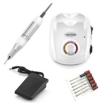 FREZARKA SUNONE PAZNOKCI MANICURE 40W FREZY PEDAŁ