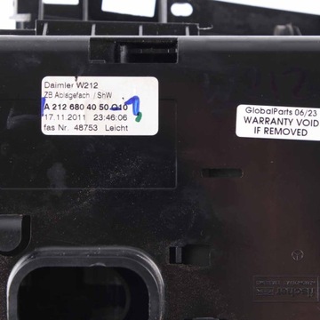 MERCEDES W212 KONZOLA STŘEDNÍ  SKŘÍŇKA POPELNÍK A2126804050