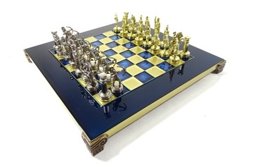 Эксклюзивные большие металлические шахматные фигуры Stauton; 36х36см