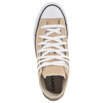 Buty Trampki na Platformie Converse Eva Lift Hi Nutty Beżowe