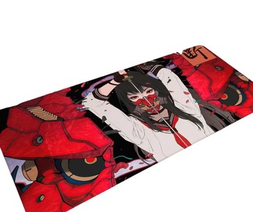 PODKŁADKA POD MYSZ MYSZKĘ ANIME JAPOŃSKA DZIEWCZYNA SAMURAJ DUŻA 90x40 CM
