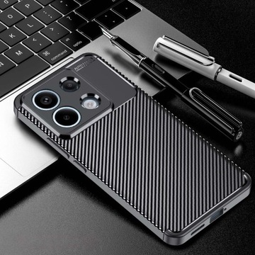 Чехол для Xiaomi Redmi Note 13 PRO 5G + ARMOR GLASS ULTIMATE CARBON CASE