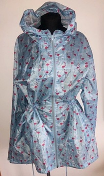 KURTKA PARKA FLAMINGI DLA PUSZYSTEJ PANI 52 6XL