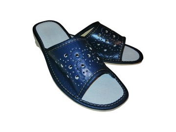 Женские кожаные тапочки