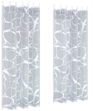 BIAŁA FIRANKA ŻAKARDOWA 250x150 cm