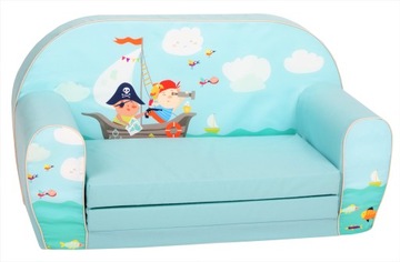 DELSIT rozkładana sofa z pianki dla dziecka