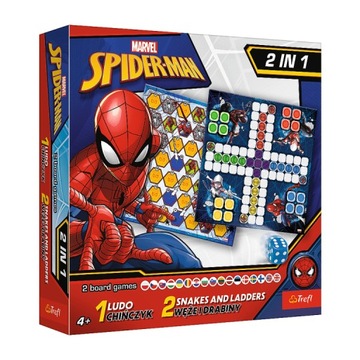 2w1 Chińczyk/Węże i drabiny Spider-Man TREFL