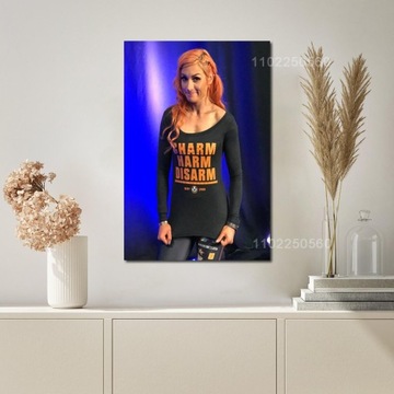 Plakat na płótnie Becky lynch sportowiec malarstwo