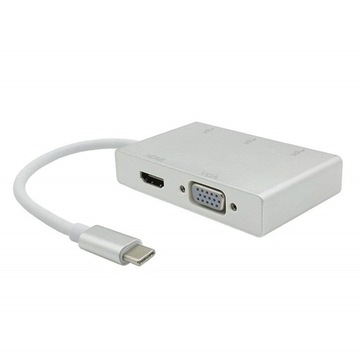 USB C to HDMI VGA USB Hub Adapter 5 in 1 USB 3.1 Converter for Laptop for