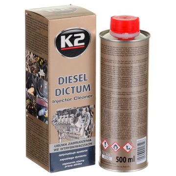 K2 DIESEL DICTUM 0,5л очищает дизельные форсунки