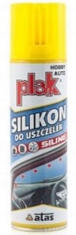 Plak SILIKON do USZCZELEK w sprayu 250ml ATAS