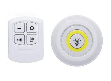 BEZPRZEWODOWA LAMPKA LED NA PILOT BATERIE LAMPA