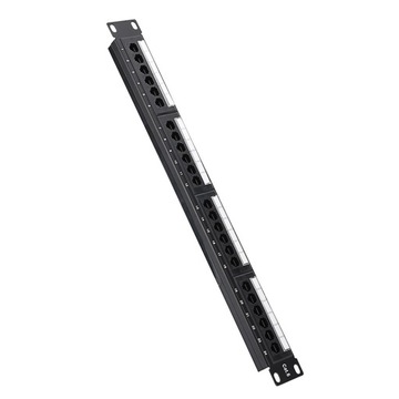 Сетевой адаптер CAT6, 24-портовая патч-панель, стоечный кабель, настенное крепление