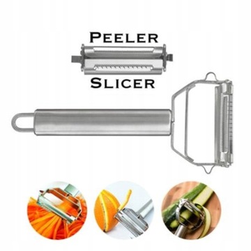 Высококачественная терка для картофеля в серебряном стиле.