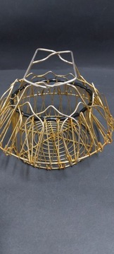 Stary metalowy koszyk lata 50 te design