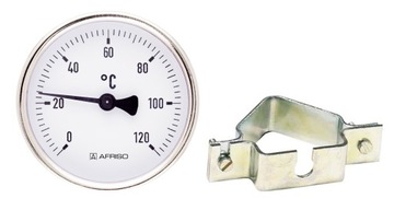 TERMOMETR TARCZOWY PRZYLGOWY 63mm 0-120C AFRISO