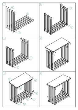 ДЕРЕВЯННАЯ ПОДСТАВКА МАССИВ СОСНЫ 140x50x143 см