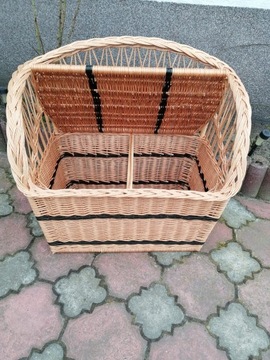 WIKLIN BENCH Плетеный багажник со спинкой Siedlisko