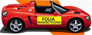 REKLAMA MAGNETYCZNA magnes folia MAGNES 4 szt