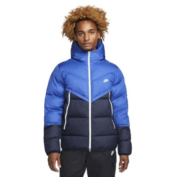 Nike Storm-Fit kurtka ZIMOWA PUCHOWA MęskaCIEPŁA Windrunner Jacket Czarna