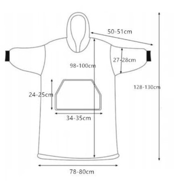 СВИТШОТ OVERSIZE ТЕПЛОЕ МЕХОВОЕ ОДЕЯЛО 2В1 ТОЛСТОГО XXL