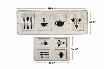 Dywan do kuchni - ECOSER CZAJNIK I FILIŻANKA S1030
