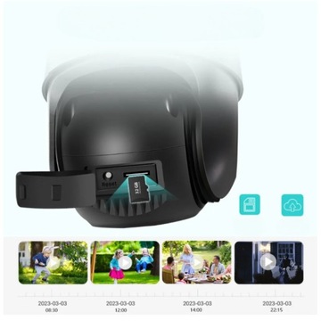 СОВРЕМЕННАЯ IP-КАМЕРА НАРУЖНАЯ СИГНАЛИЗАЦИЯ 8 Мп WIFI 3 в 1 2 ICSEE ZOOM 4 объектива