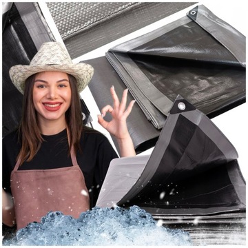 Трэт Тарпаулин 8x10 260 г толщиной, сильного морозного водонепроницаемого ультрафиолета