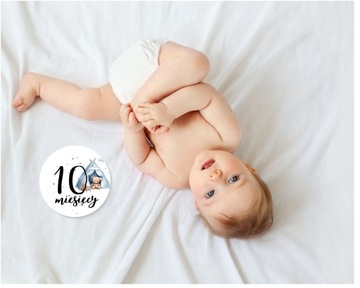 Tabliczki karty do zdjęć Pierwszy rok życia na prezent babyshower 15 SZTUK