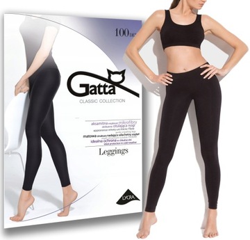 Gatta LEGGINSY mikrofibra Leggings 100den 2-S