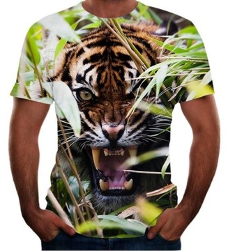 T-shirt męski okrągły dekolt yanziya365 rozmiar 3XL