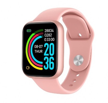 СВЕТОДИОДНЫЕ НАУШНИКИ С КОШАЧЬИМИ УШАМИ И ЛАПОЙ + СМАРТ-ЧАСЫ – РОЗОВЫЙ НАБОР