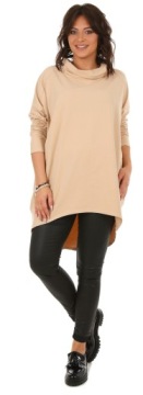 Moda Fresca Асимметричное кимоно ТУНИКА с водолазкой