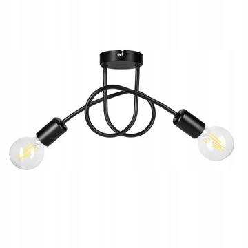SUFITOWA LAMPA WISZĄCA PLAFON LOFT EDISON 2 x E27