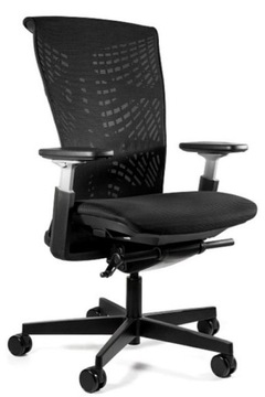 REYA Czarny - fotel ergonomiczny SYNCHRON SIATKA