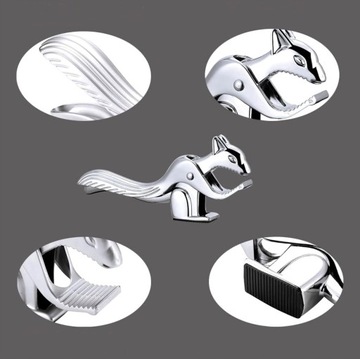 SOLID GRANDPA Металлическая хлопушка-белка ХРОМ ДЛЯ РАСКРЫТИЯ ОРЕХОВ