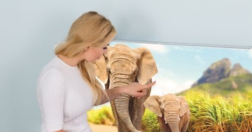 МАГНИТ МАГНИТНЫЙ КОВрик НА РАДИАТОР 140х60 СЛОН ФОТОБОИ