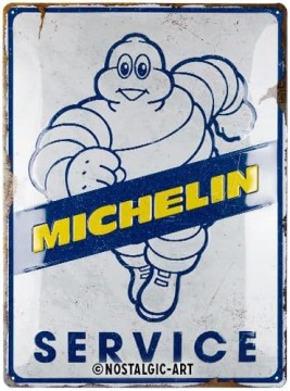MICHELIN SERVICE PLATE 30X40 cm Nostalgic Art RETRO