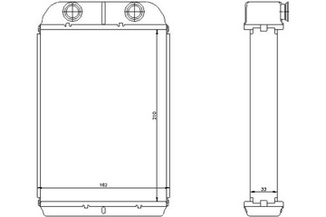 NISSENS RADIÁTOR (210X162X33) FIAT BRAVO II ST