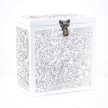 Коробка для КОНВЕРТА ДЕНЕЖНЫЕ ПОЖЕЛАНИЯ СВАДЬБА Ажур