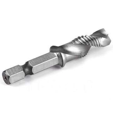 СВЕРЛА HSS M3 - M10 С РЕЗЬБАМИ 6 ШТ. + РУЧКА