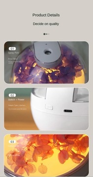 1шт, консервированный свежий цветок, красочный увлажнитель воздуха, USB Air