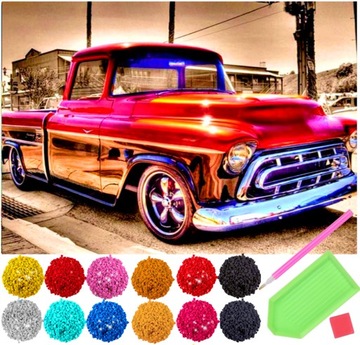 Haft Diamentowy AUTO Diamond Painting ZESTAW 5D