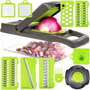 SZATKOWNICA DO WARZYW OWOCÓW KRAJALNICA TARKA 14W1 Onion Kawałki marchewki