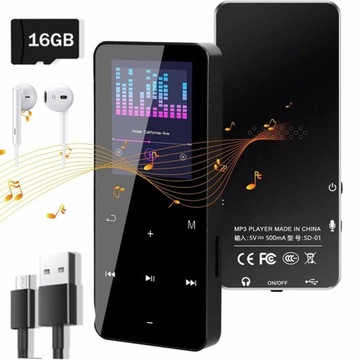 MP3-ПЛЕЕР 16 ГБ BLUETOOTH HIFI РАДИО + НАУШНИКИ